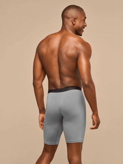 UltraModal™ Core Ball Caddy Long Boxer Brief w/ Fly | Heather Charcoal