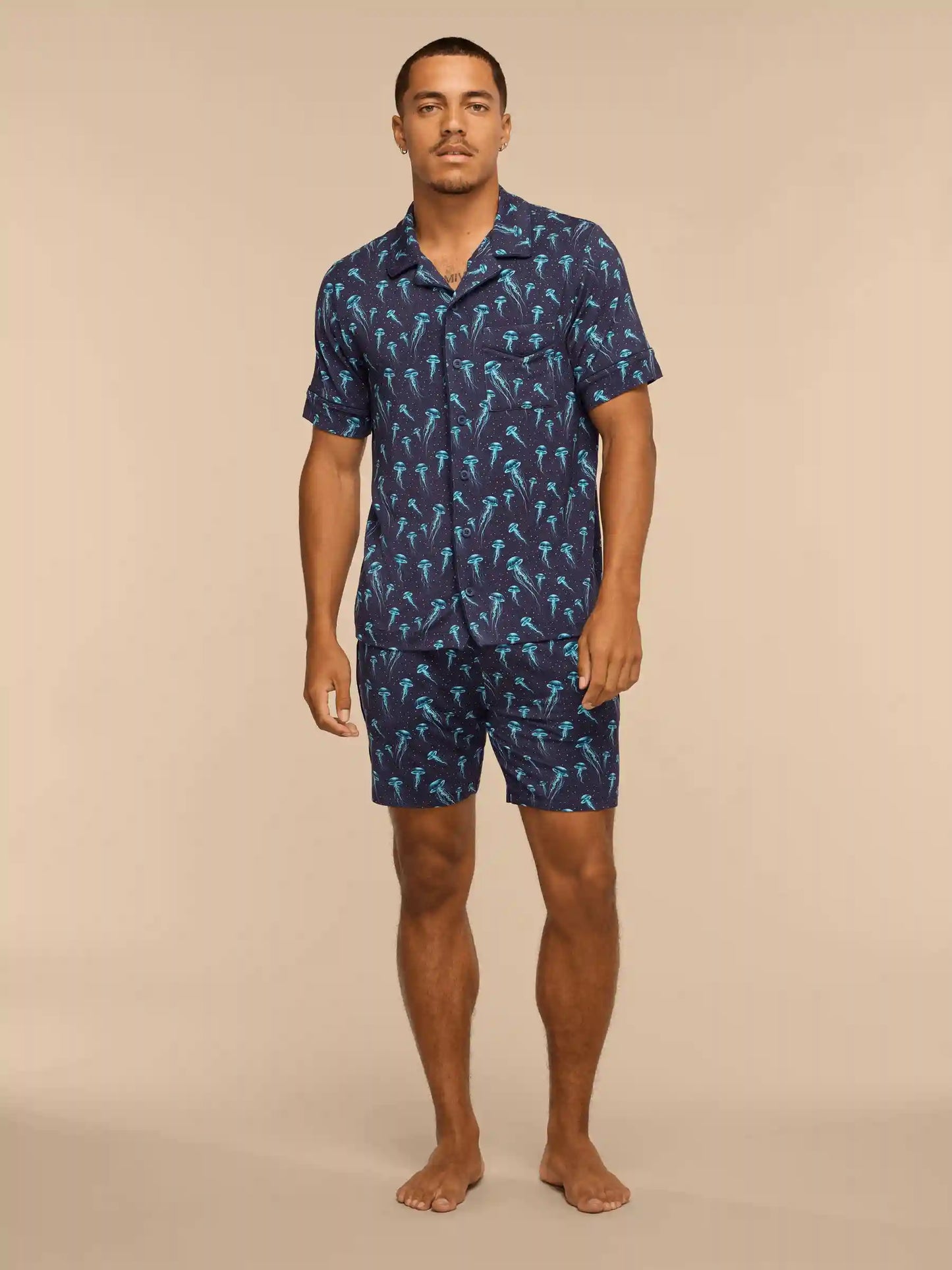 UltraModal™ Short Sleeve PJ Set - Men's | Starry Jellies