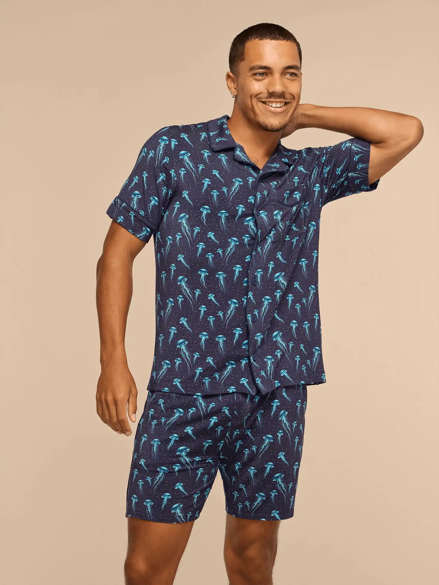 UltraModal™ Short Sleeve PJ Set - Men's | Starry Jellies