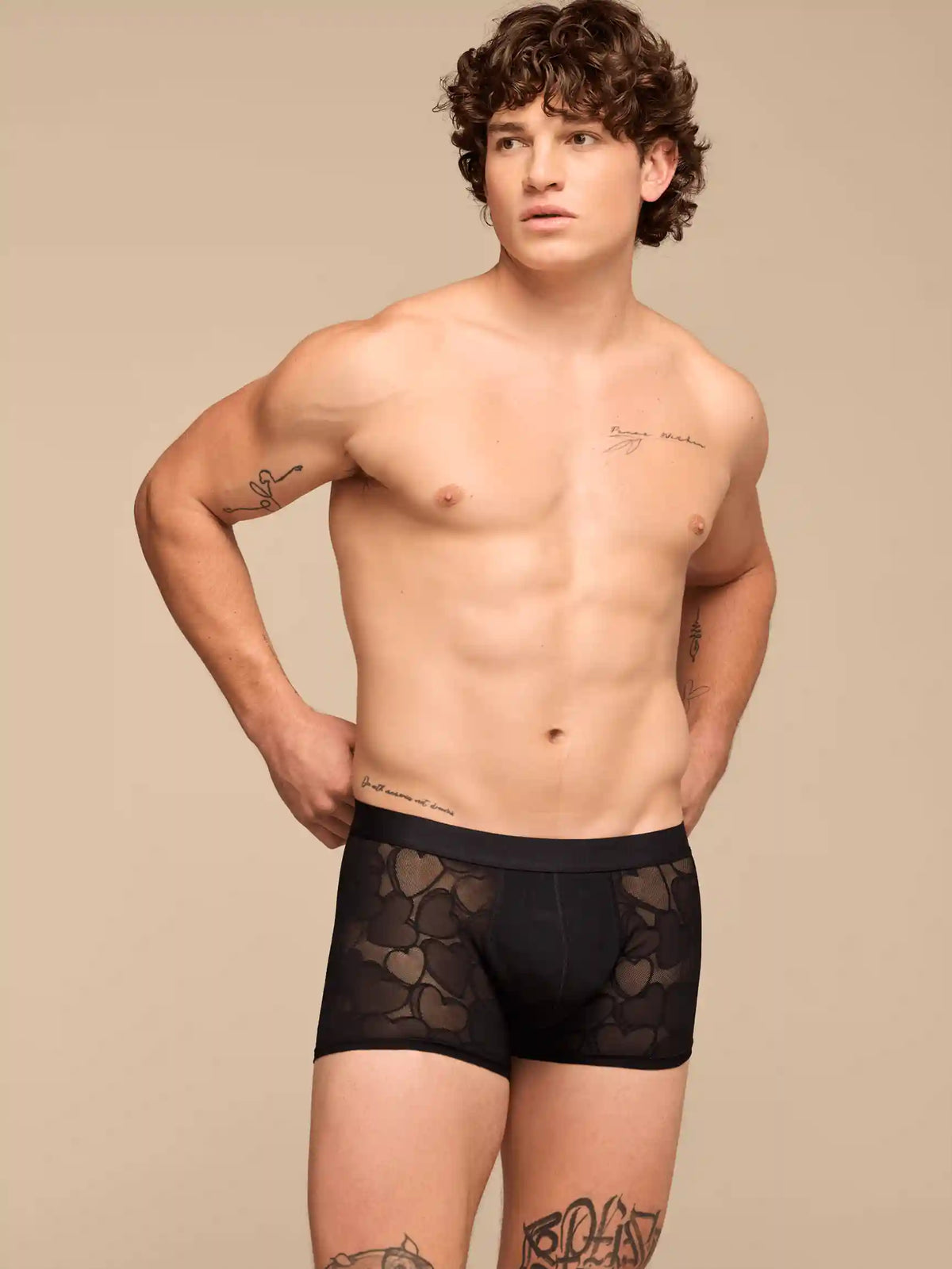 All Over Lace Trunk | Black Hearts