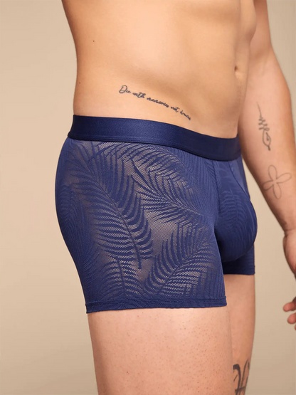 All Over Lace Trunk | Navy Feather