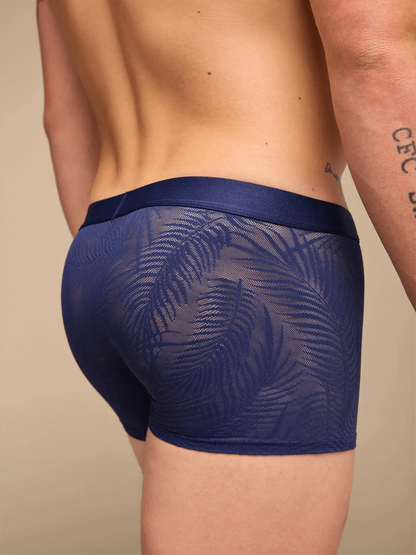 All Over Lace Trunk | Navy Feather