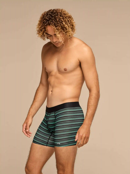 Breathe Boxer Brief w/ Fly | Alien Stripes