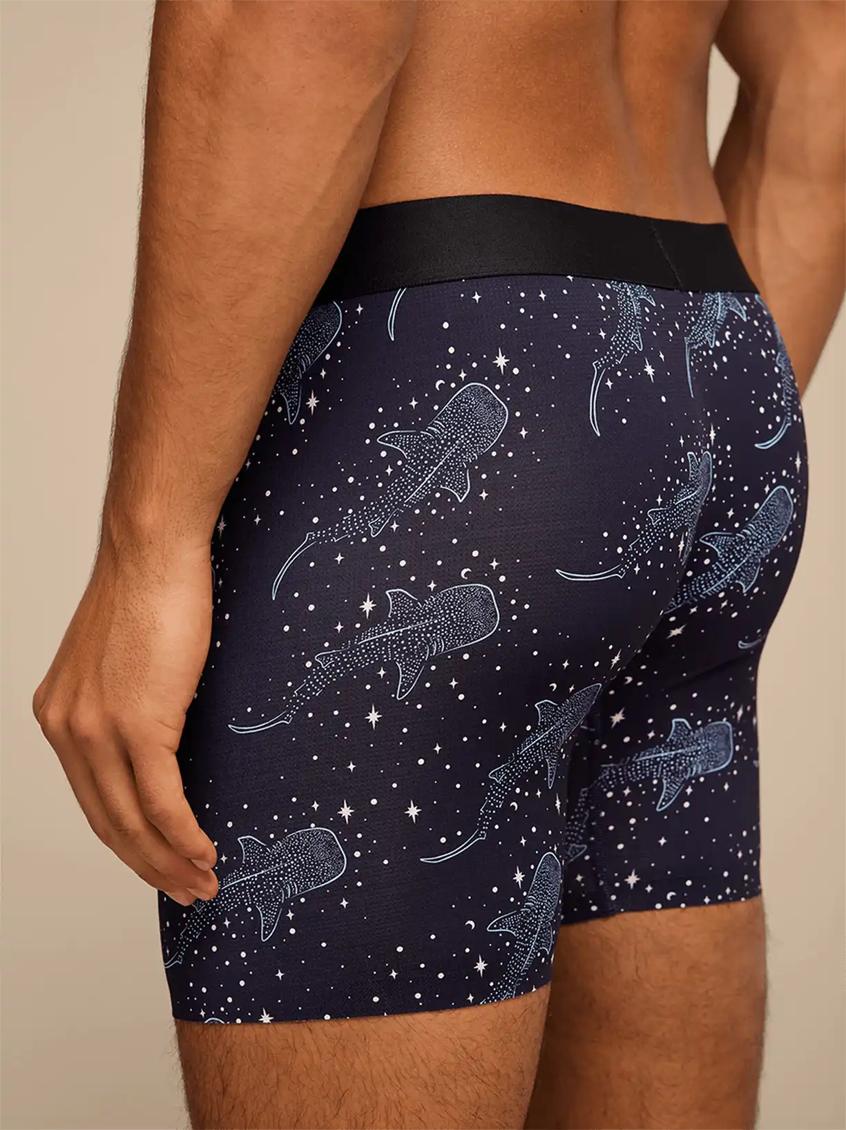 Breathe Boxer Brief w/ Fly | Starry Sharks