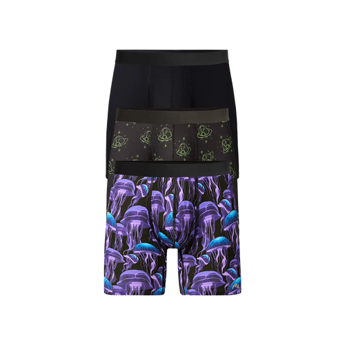 Breathe Boxer Brief w/ Fly 3-Pack | Cosmic Jellies Pack