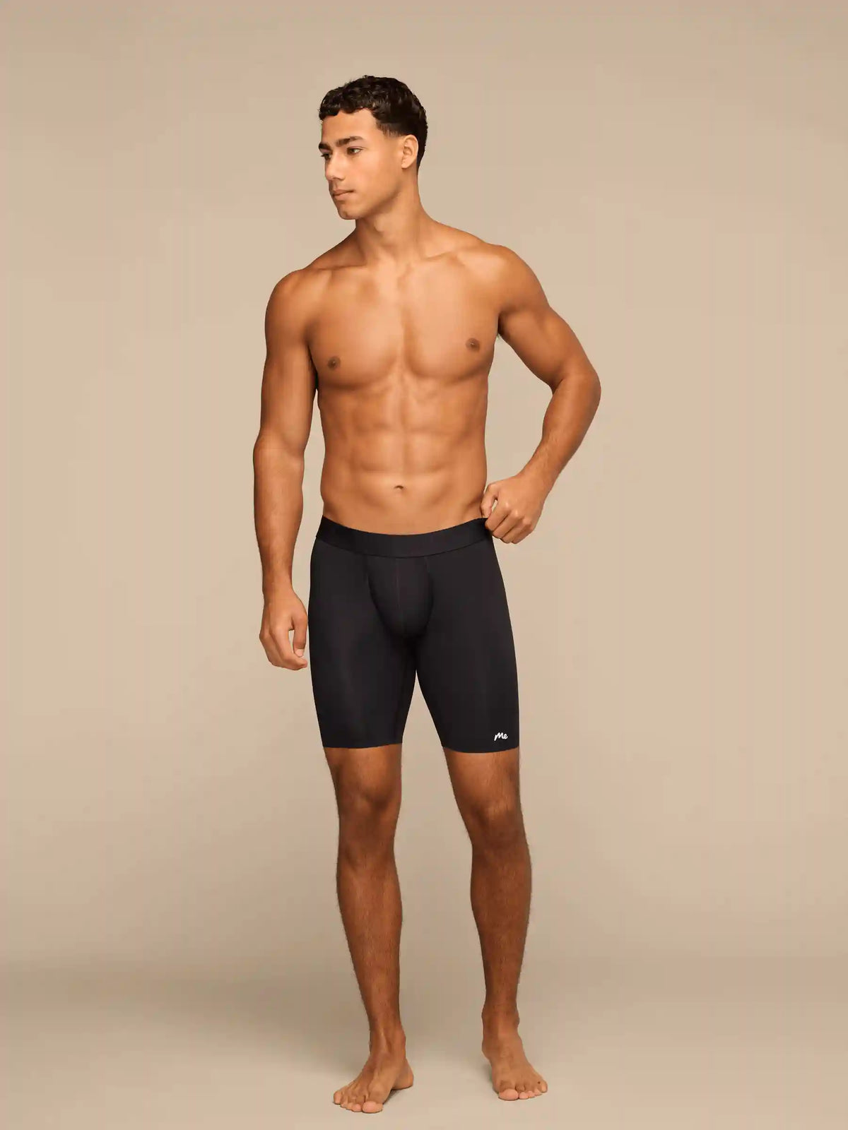 Breathe Long Boxer Brief w/ Fly | Black