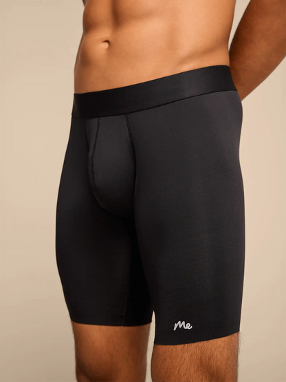 Breathe Long Boxer Brief w/ Fly | Black