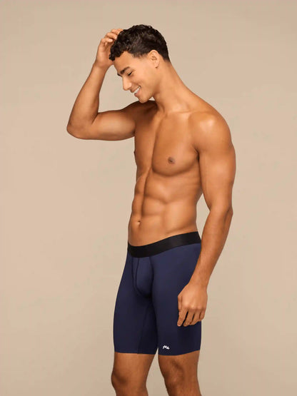 Breathe Long Boxer Brief w/ Fly | Dark Sapphire