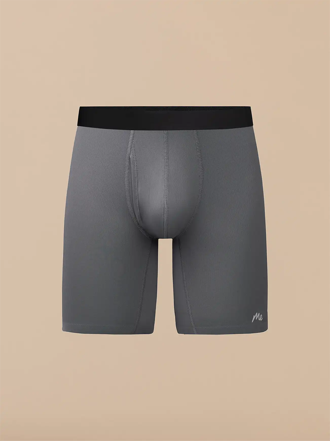 Breathe Long Boxer Brief w/ Fly | Grey