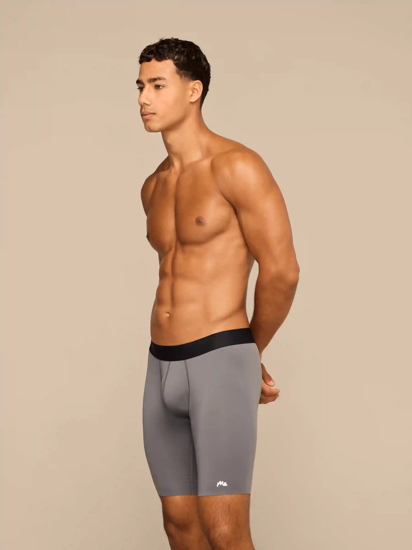 Breathe Long Boxer Brief w/ Fly | Grey