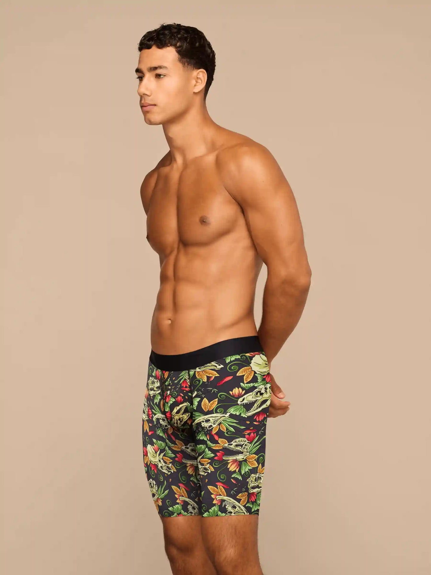 Breathe Long Boxer Brief w/ Fly | Jurassic Garden