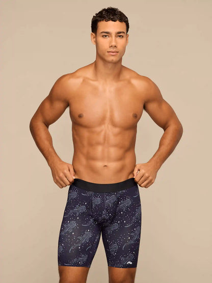 Breathe Long Boxer Brief w/ Fly | Starry Sharks
