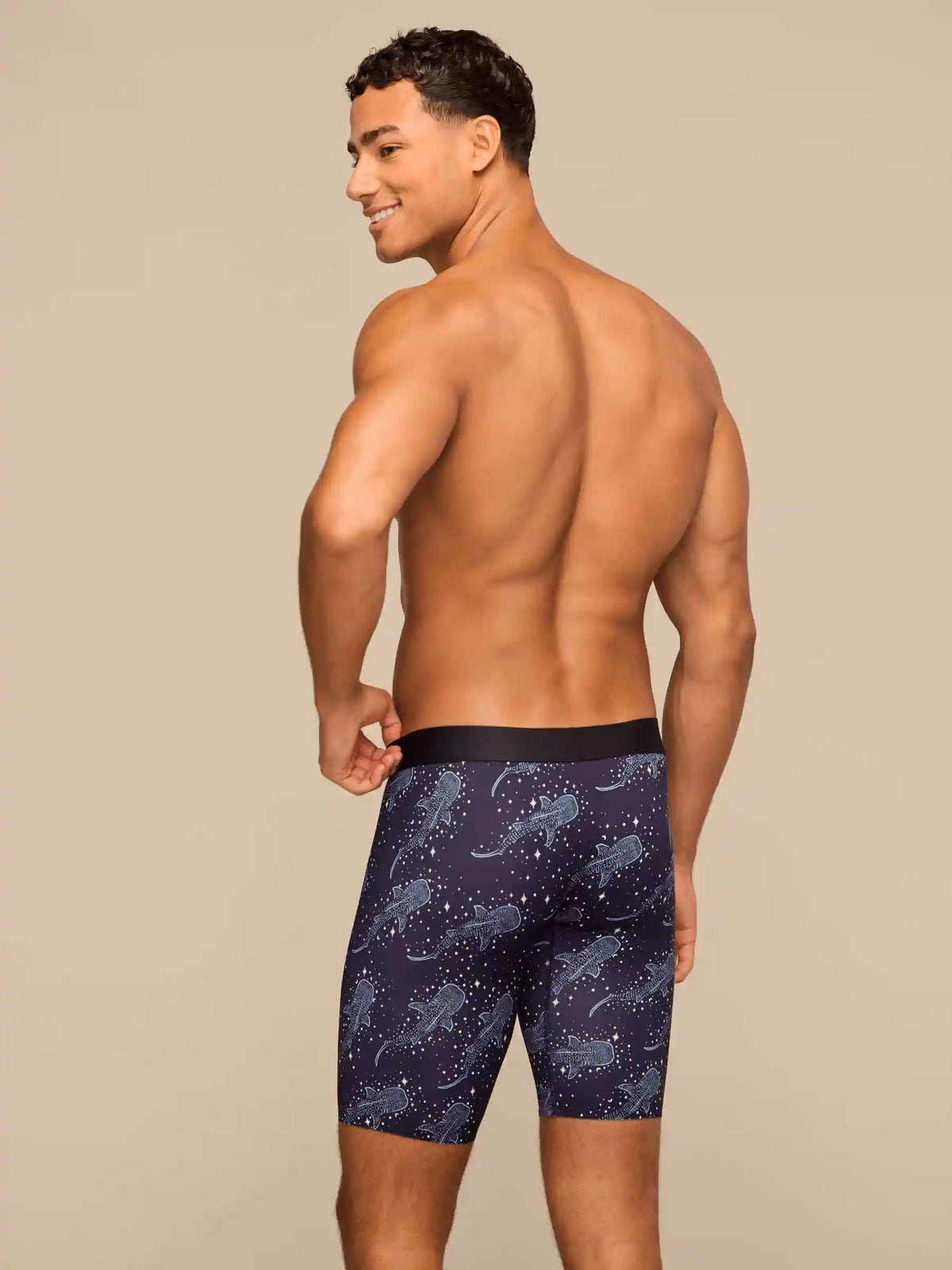 Breathe Long Boxer Brief w/ Fly | Starry Sharks