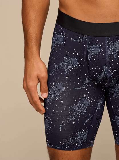 Breathe Long Boxer Brief w/ Fly | Starry Sharks
