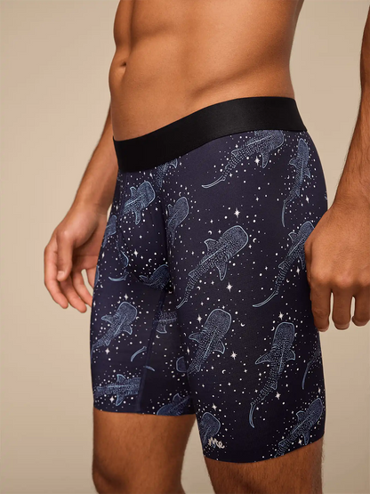Breathe Long Boxer Brief w/ Fly | Starry Sharks
