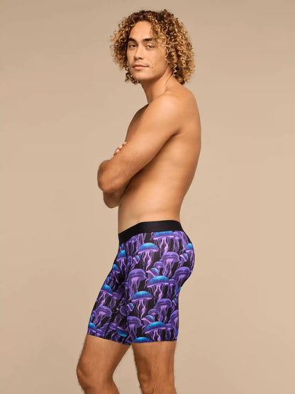 Breathe Long Boxer Brief w/ Fly 3-Pack | Cosmic Jellies Pack
