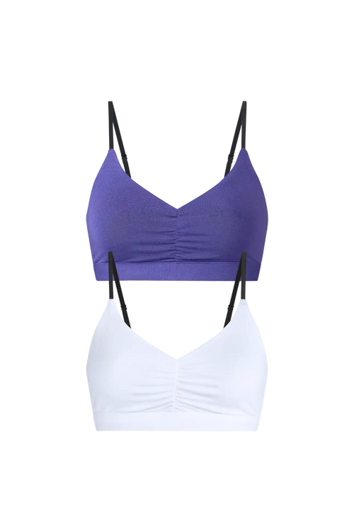 Ruched Bralette Duo