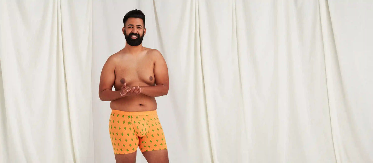 Stretch Cotton Boxer Brief w/ Fly | Saguaro Blossom