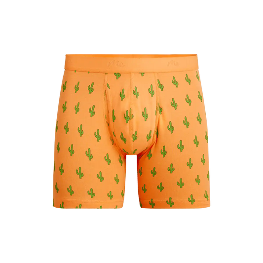 Stretch Cotton Boxer Brief w/ Fly | Saguaro Blossom