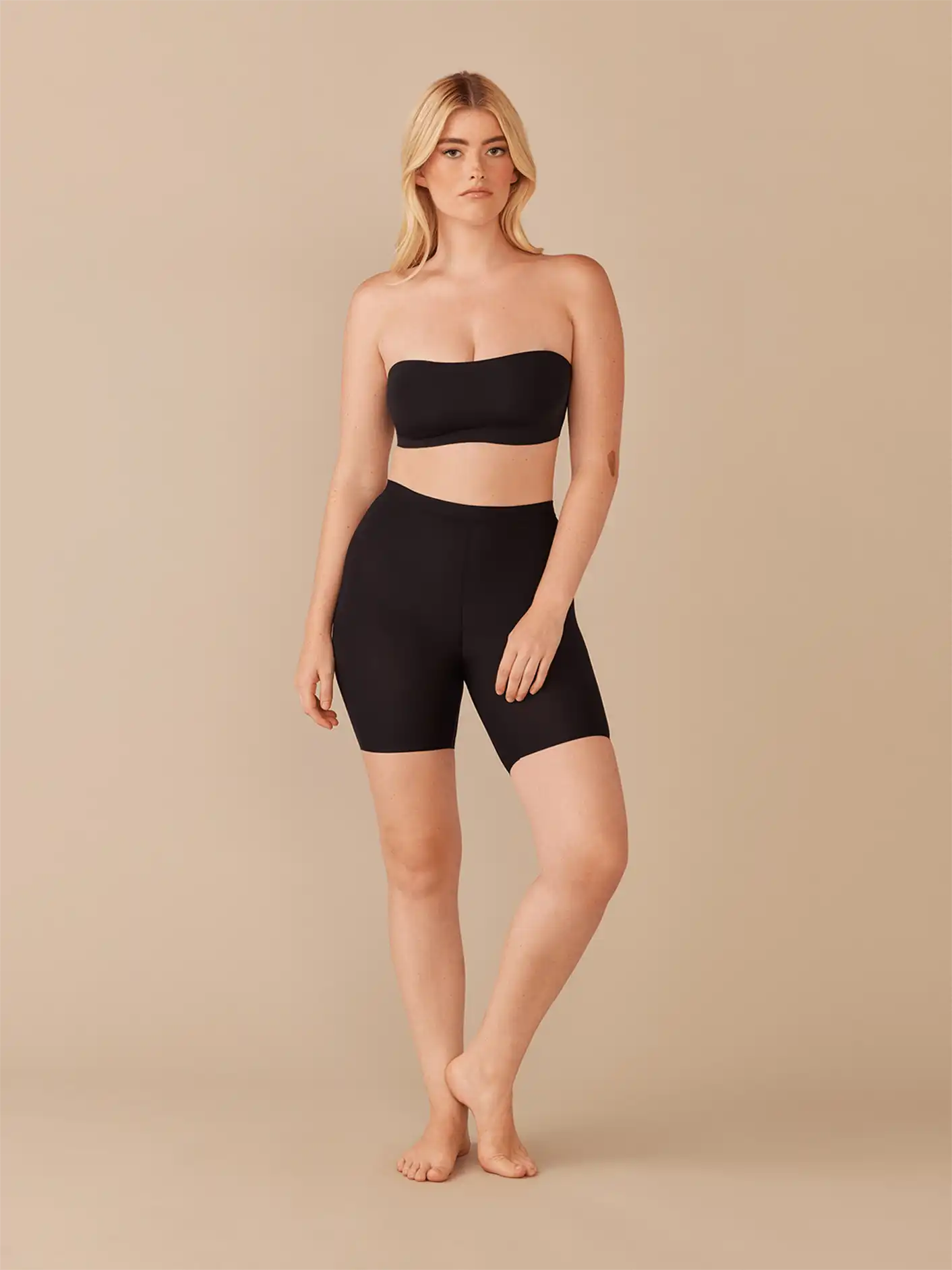 Seamless Long Boyshort | Black