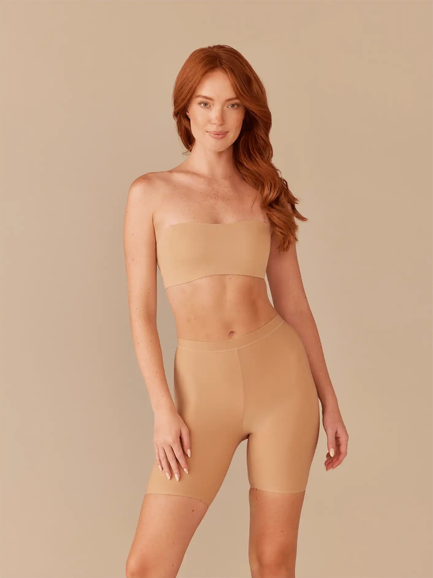 Seamless Long Boyshort | Latte