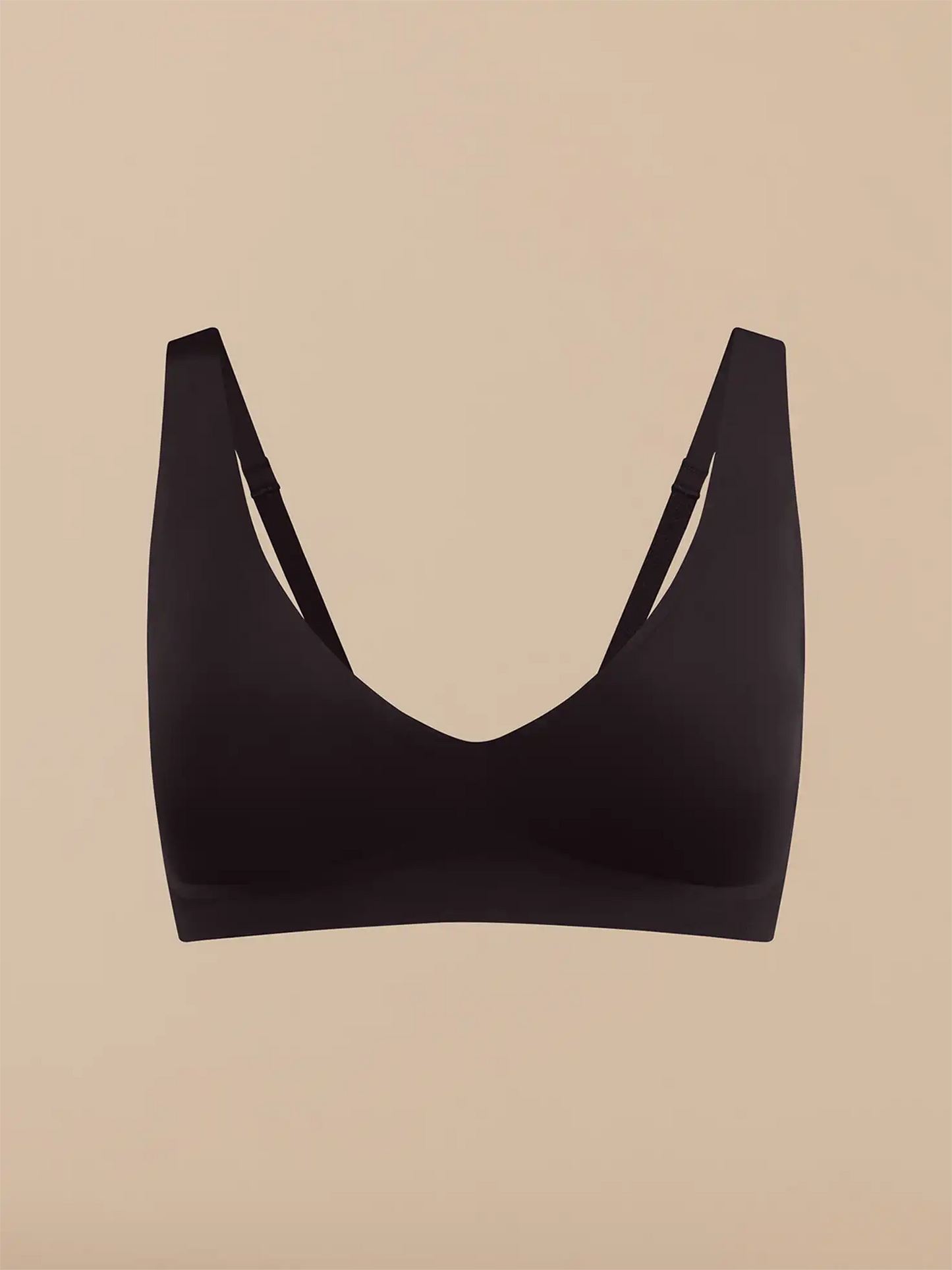 Seamless Plunge Bralette | Black