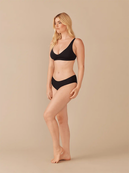 Seamless Plunge Bralette | Black