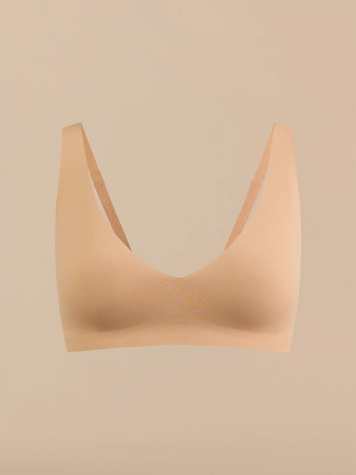 Seamless Plunge Bralette | Latte