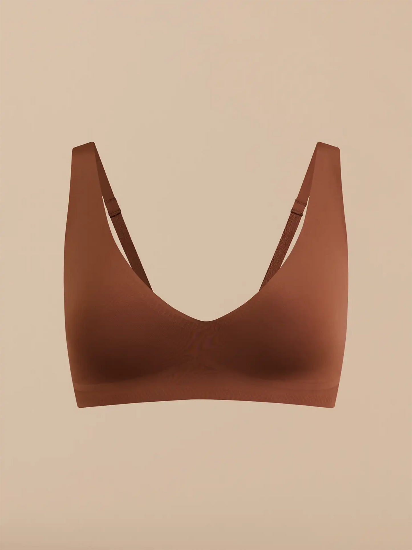Seamless Plunge Bralette | Espresso