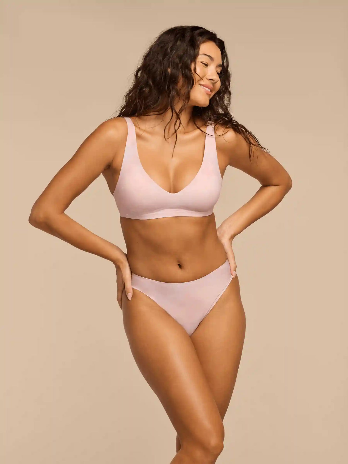 Seamless Plunge Bralette | Stardust