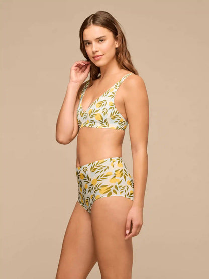 Seamless Plunge Bralette | Summer Oranges