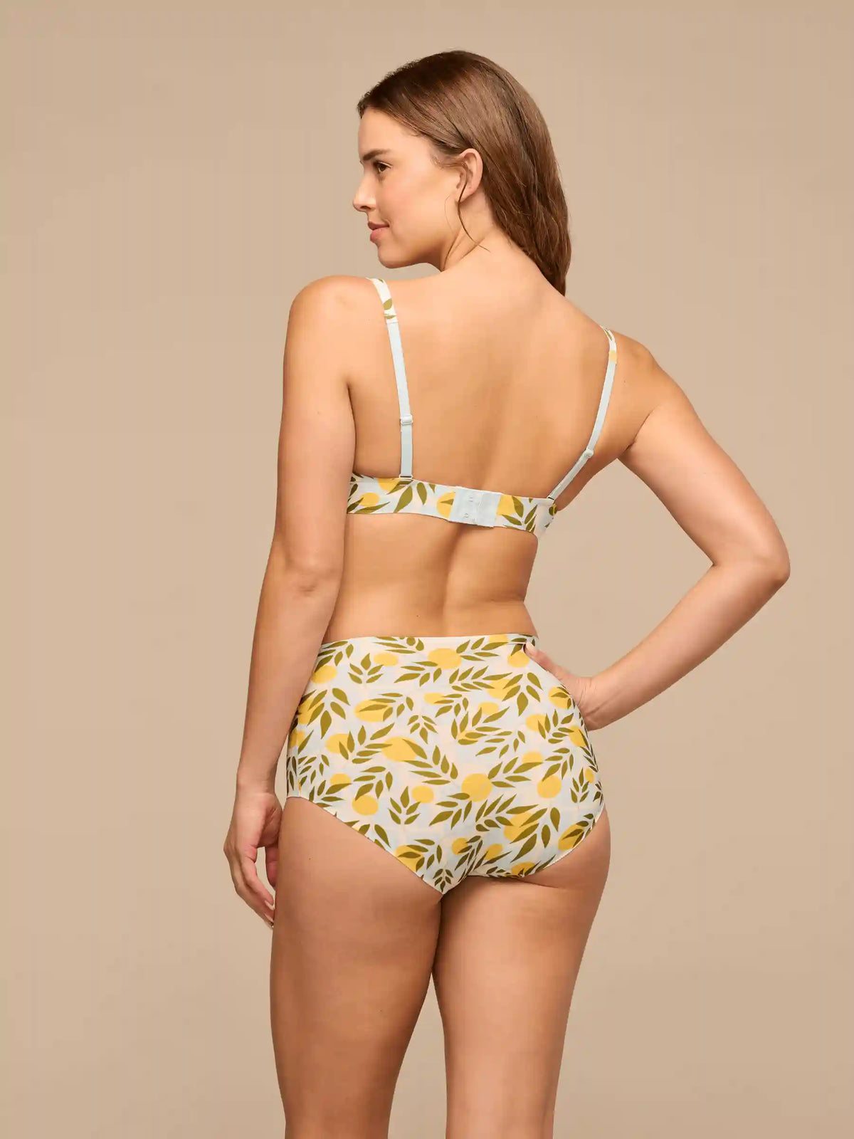 Seamless Plunge Bralette | Summer Oranges