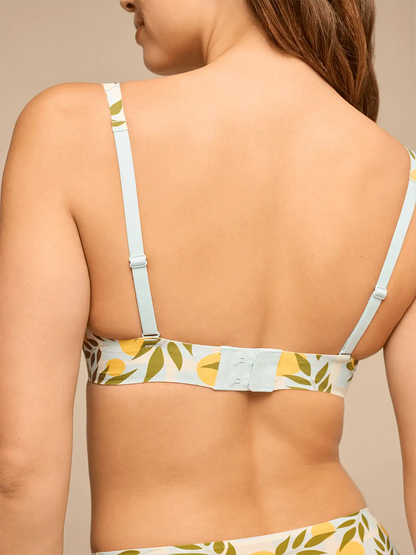 Seamless Plunge Bralette | Summer Oranges