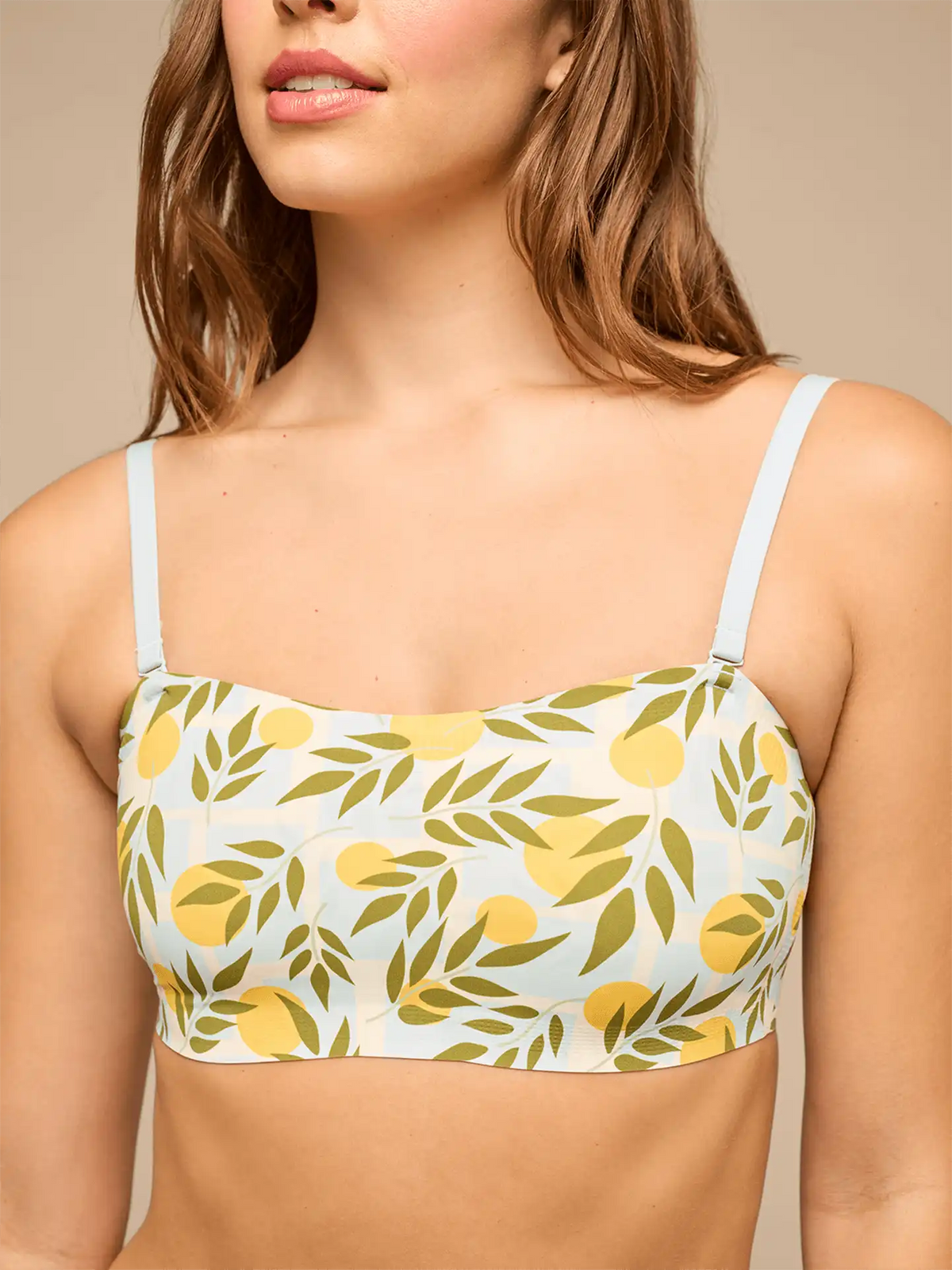 Seamless Bandeau Bralette | Summer Oranges
