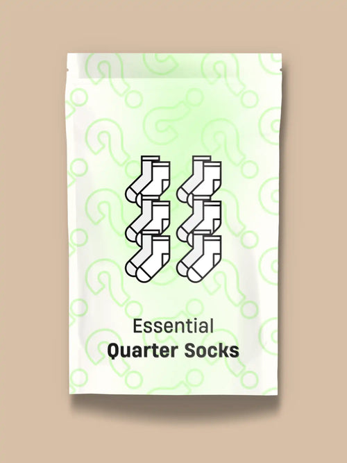 Essential Quarter Sock 6-Pack | It's a Mystery!