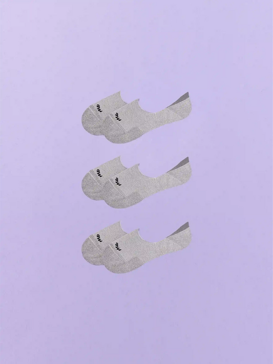 Essential No Show Sock 3-Pack | Heather Grey Pack