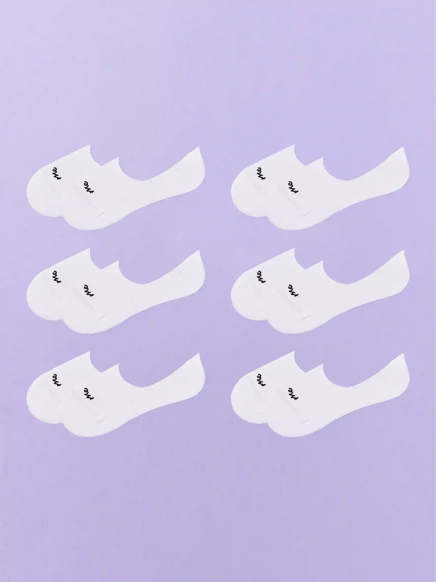 Essential No Show Sock 6-Pack | White Pack