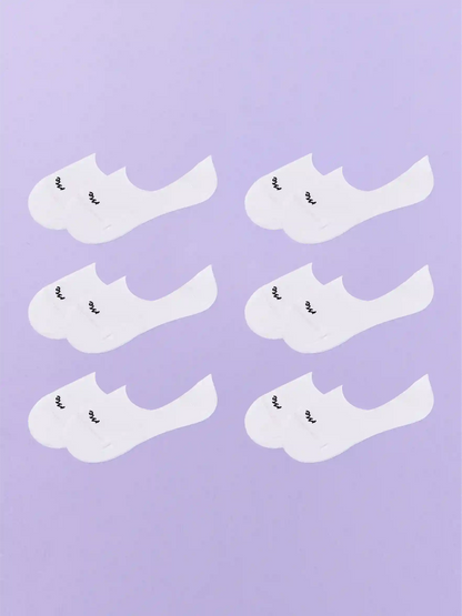 Essential No Show Sock 6-Pack | White Pack