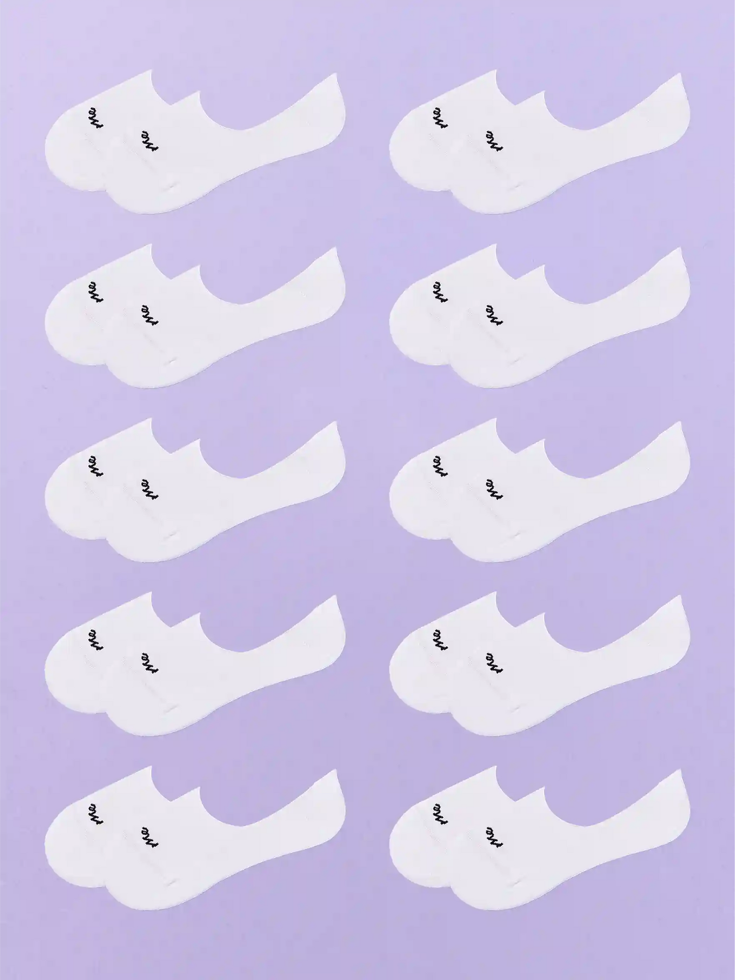 Essential No Show Sock 10-Pack | White Pack