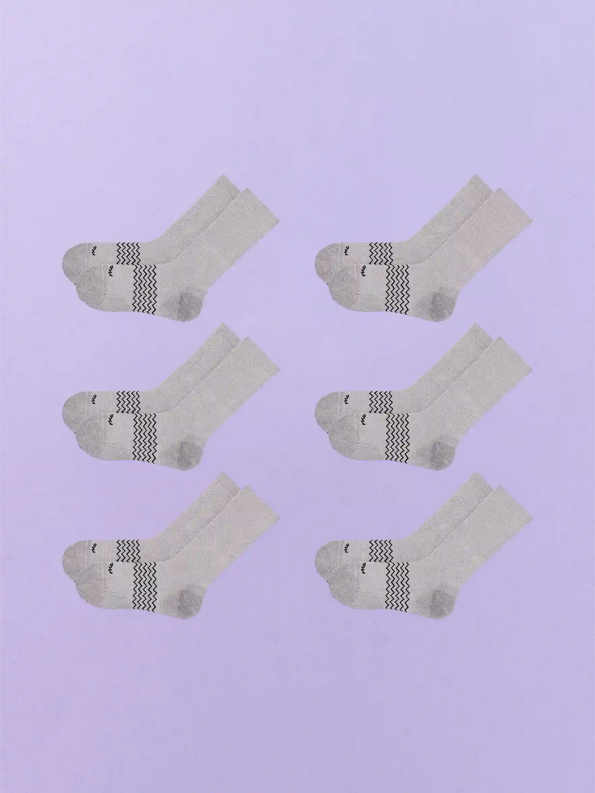 Essential Crew Sock 6-Pack | Heather Grey Pack