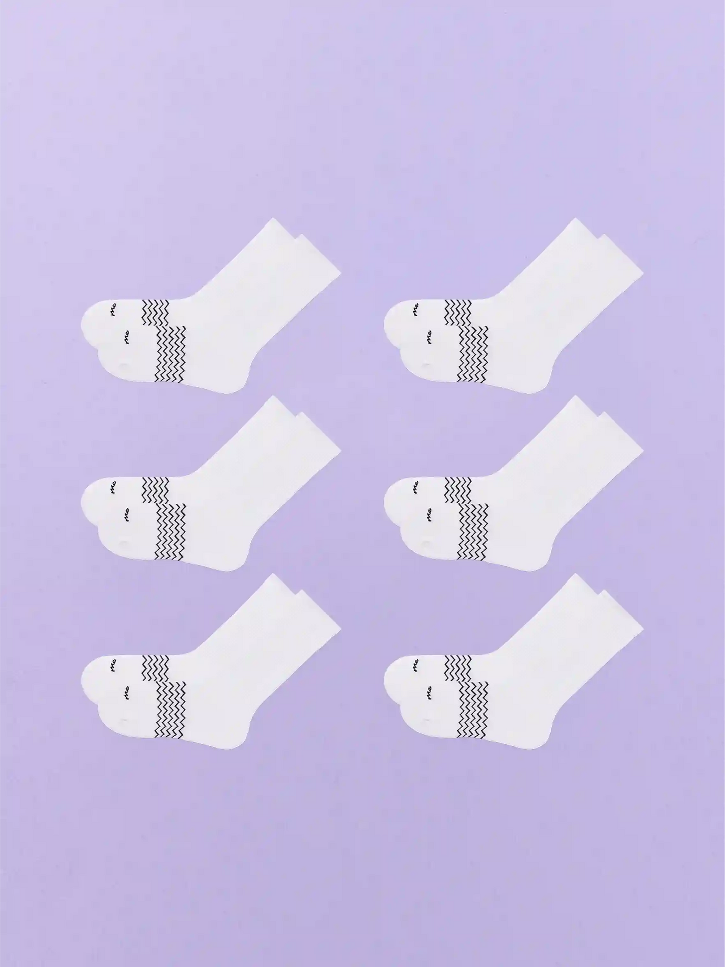Essential Crew Sock 6-Pack | White Pack