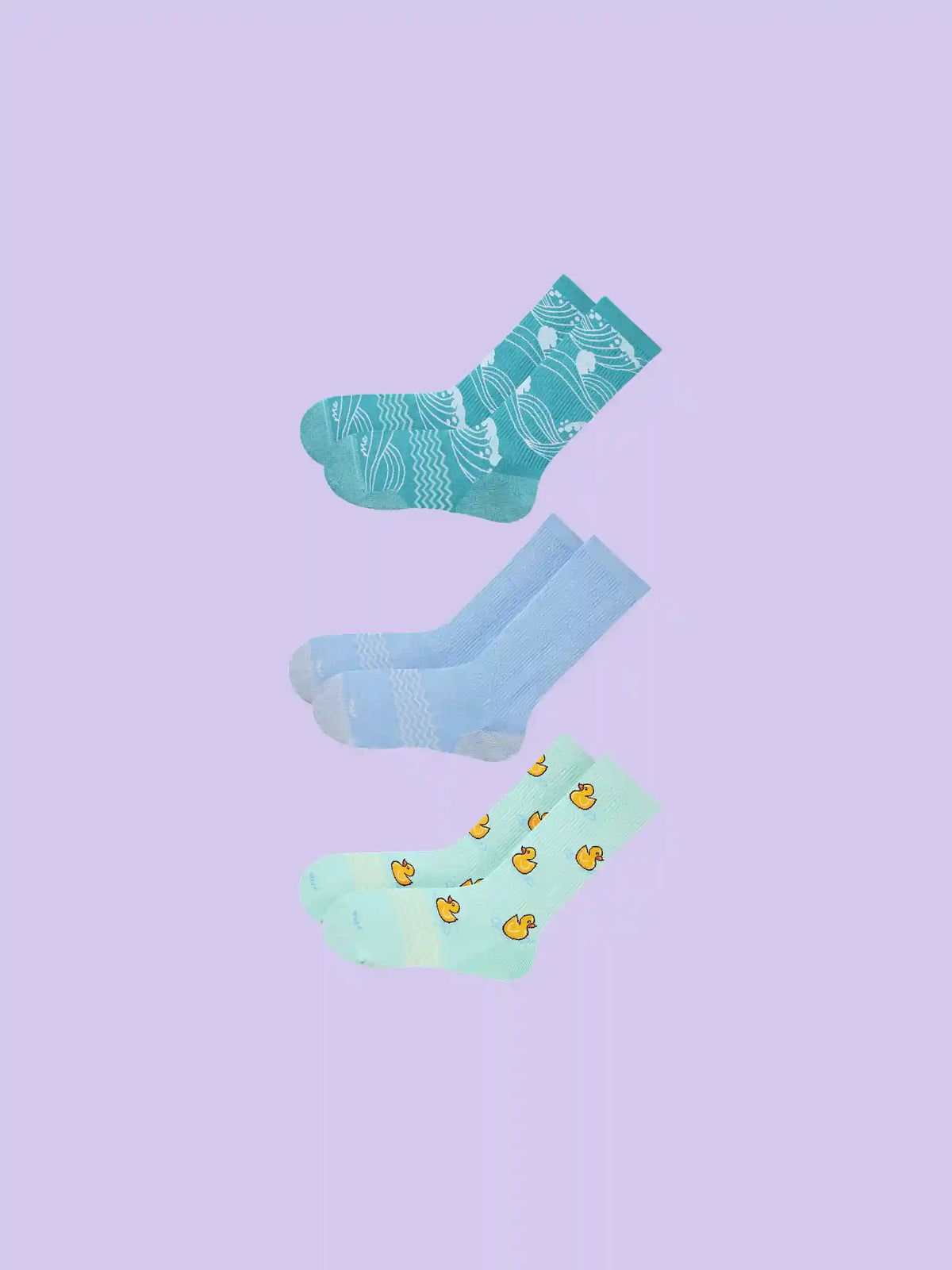 Essential Crew Sock 3-Pack | Splash & Quack Pack