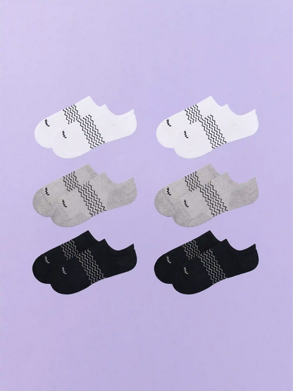 Essential Ankle Sock 6-Pack | White/Heather Grey/Black Pack