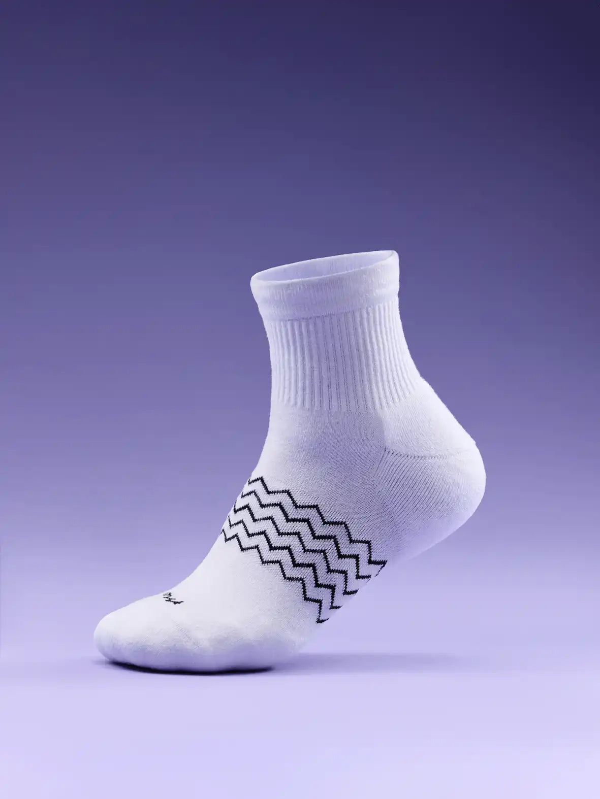 Essential Quarter Sock 3-Pack | White/Heather Grey/White Stripe Pack