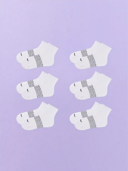 Essential Quarter Sock 6-Pack | White Pack