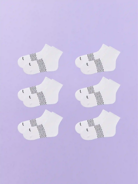 Essential Quarter Sock 6-Pack | White Pack