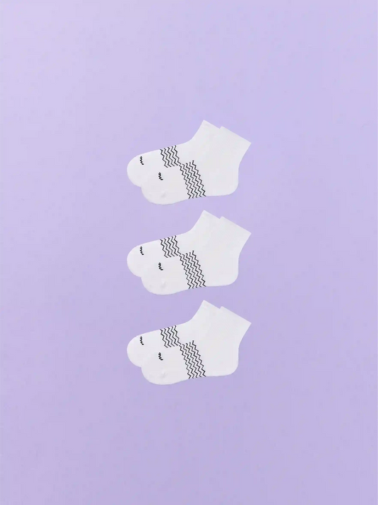 Essential Quarter Sock 3-Pack | White Pack