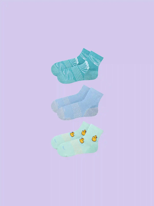Essential Quarter Sock 3-Pack | Splash & Quack Pack