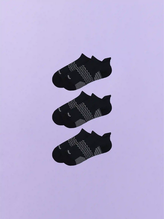 Active Ankle Sock 3-Pack | Black Pack