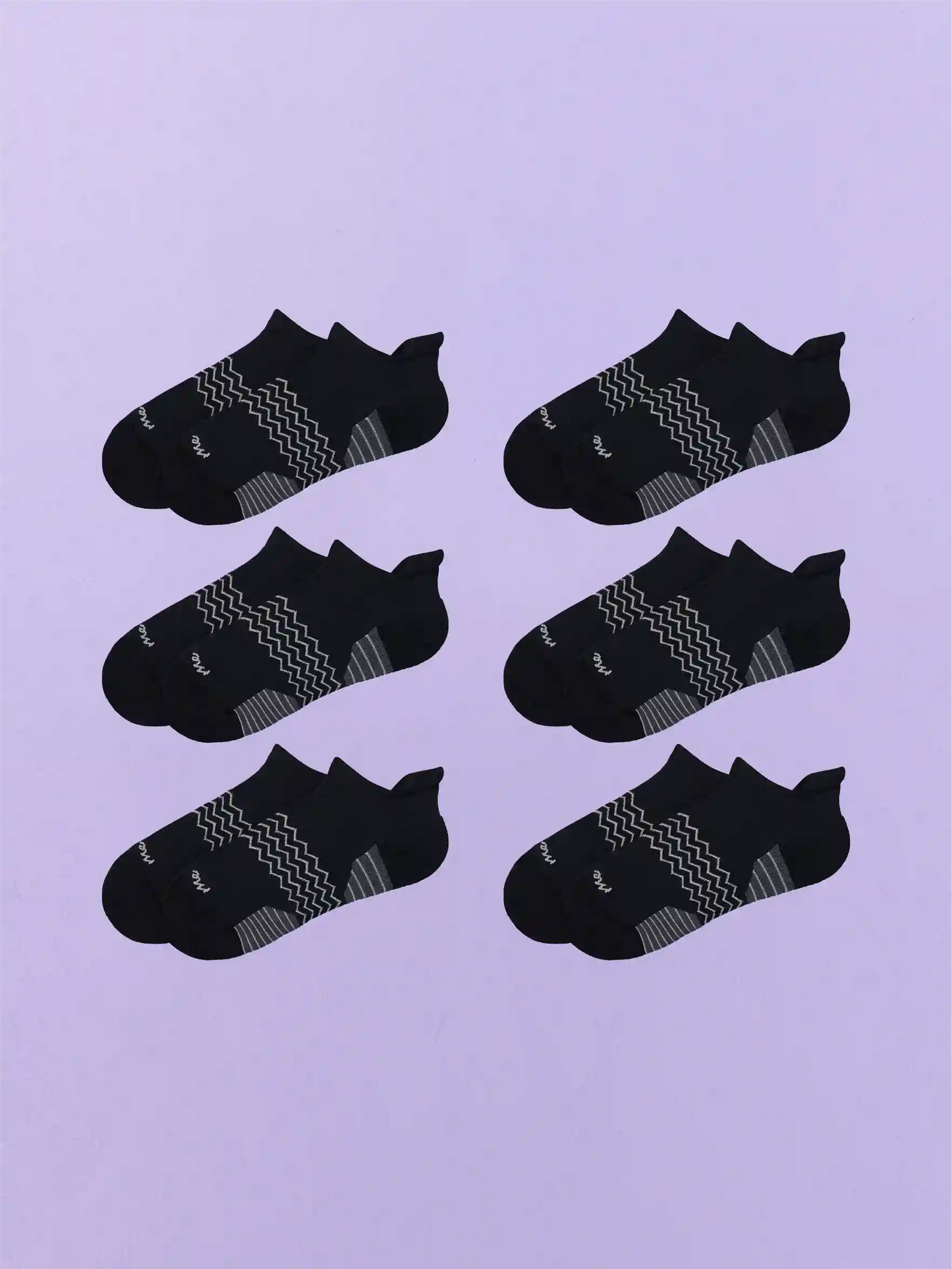 Active Ankle Sock 6-Pack | Black Pack